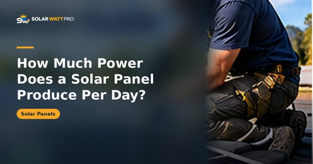 How Much Power Does a Solar Panel Produce Per Day?